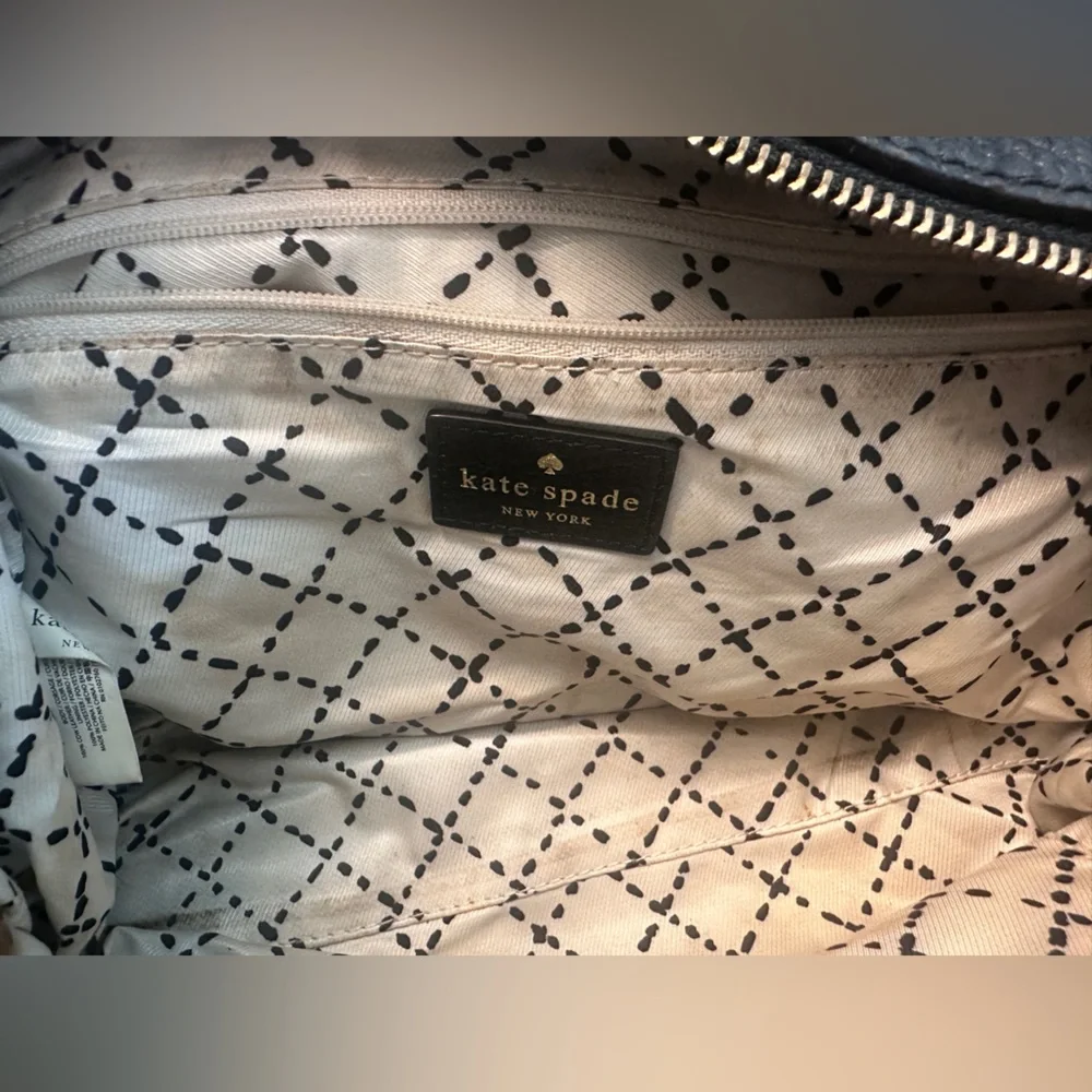 Kate Spade Pebbled Black Leather Satchel with Removal Strap - Picture 9 of 9